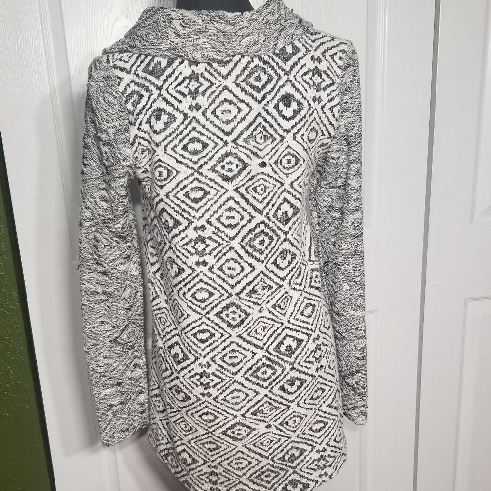 Scarf Neck Tunic Sweater - Picture 2 of 3